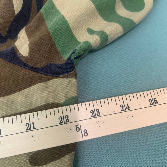 Jim Catfish Hunter‎ Mens Jacket Medium Green Camouflage Military Pockets Short - Picture 7 of 10